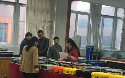 安徽客户到三新参观考察