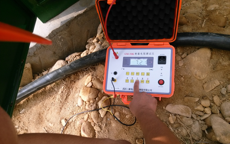 三新电力绝缘电阻测试仪现场试验