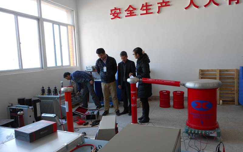 伊朗客户到访三新考察回路电阻测试仪