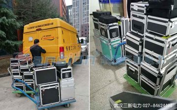 又一批承试设备乘坐专车奔赴试验现场