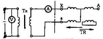 用移圈调压器作为可变电抗器的原理接线图
