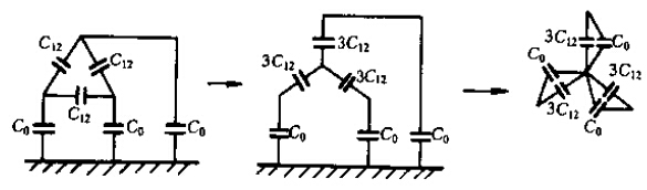 线路在三相对称电压做与用下的等值电容